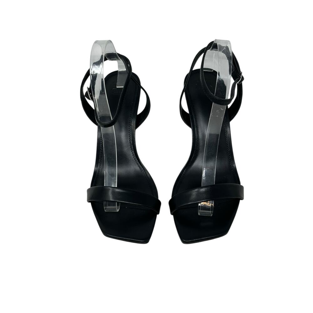 ASOS DESIGN black strappy heeled sandals size 8